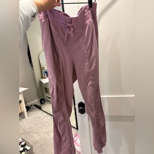 lululemon mauve pink Ribbed Drawstring Waist Active Pants